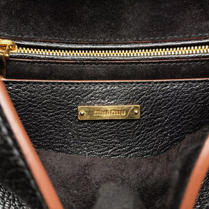 Pre-owned Miu Miu Miu Lady Black Leather shoulderbag | stylenewstar