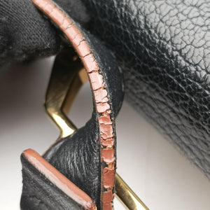 Pre-owned Miu Miu Miu Lady Black Leather shoulderbag | stylenewstar