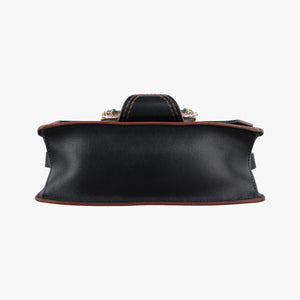 Pre-owned Miu Miu Miu Lady Black Leather shoulderbag | stylenewstar
