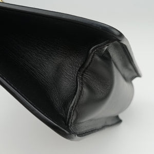 Pre-owned Gucci Sylvie Black×green×red Leather 421882 shoulderbag | stylenewstar