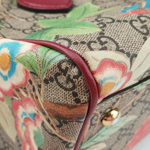 Pre-owned Gucci GG SUPREME beige×Multicolour PVC coated canvas×Leather 409529 shoulderbag | stylenewstar