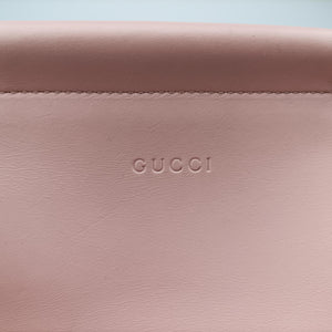 Pre-owned Gucci Bamboo Nymphaea Pink Leather 453767 shoulderbag | stylenewstar