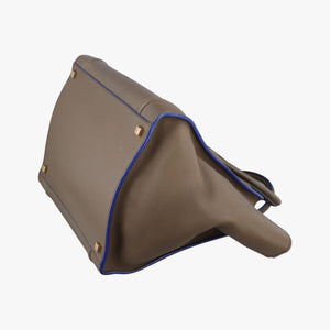 Pre-owned Celine Luggage Small Square Phantom Brown Leather handbag | stylenewstar