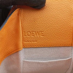 Pre-owned Loewe Hammock Drawstring Mini Orange Leather shoulderbag | stylenewstar