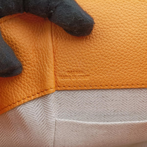 Pre-owned Loewe Hammock Drawstring Mini Orange Leather shoulderbag | stylenewstar