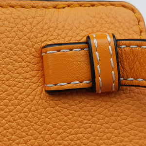 Pre-owned Loewe Hammock Drawstring Mini Orange Leather shoulderbag | stylenewstar