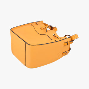 Pre-owned Loewe Hammock Drawstring Mini Orange Leather shoulderbag | stylenewstar