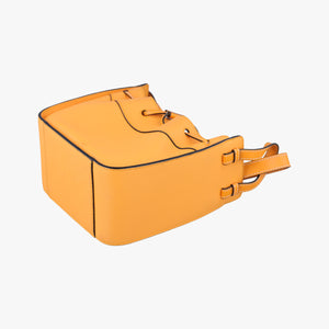 Pre-owned Loewe Hammock Drawstring Mini Orange Leather shoulderbag | stylenewstar