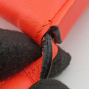 Pre-owned Loewe Heel Pouch mini Orange Leather shoulderbag | stylenewstar
