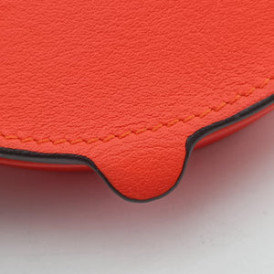 Pre-owned Loewe Heel Pouch mini Orange Leather shoulderbag | stylenewstar