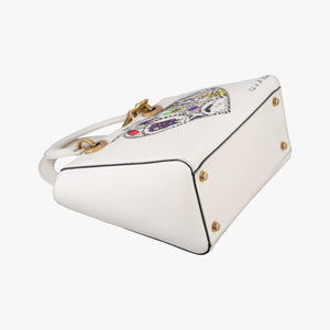 Pre-owned Christian Dior Niki de Saint Phalle Lady Dior White×Multicolour Leather shoulderbag | stylenewstar