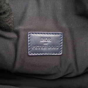 Secondhand Christian Dior Saddle Navy×white Canvas×Leather bum bag/waist bag | stylenewstar