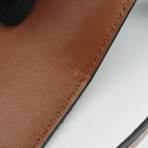Pre-owned Celine Claude Triomphe Brown PVC coated canvas shoulderbag | stylenewstar
