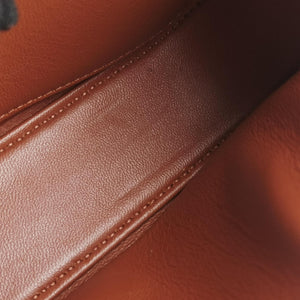 Pre-owned Celine Claude Triomphe Brown PVC coated canvas shoulderbag | stylenewstar