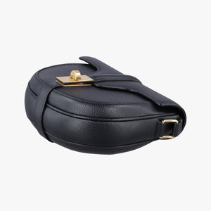 Pre-owned Celine Small Besace 16 Black Leather shoulderbag | stylenewstar