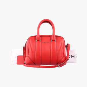 Vintage Givenchy Lucrezia MINI Red Leather shoulderbag | stylenewstar