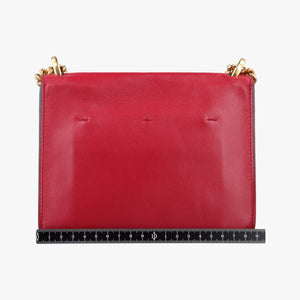 Pre-owned Fendi KAN U Red Leather 8BT312 shoulderbag | stylenewstar