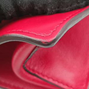 Pre-owned Fendi KAN U Red Leather 8BT312 shoulderbag | stylenewstar