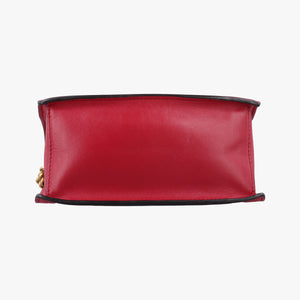 Pre-owned Fendi KAN U Red Leather 8BT312 shoulderbag | stylenewstar