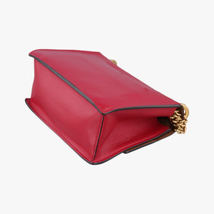 Pre-owned Fendi KAN U Red Leather 8BT312 shoulderbag | stylenewstar