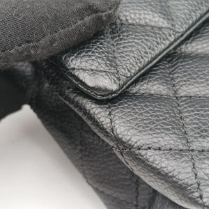 Secondhand Chanel Matelasse 2.55 Black Leather U48753 bum bag/waist bag | stylenewstar