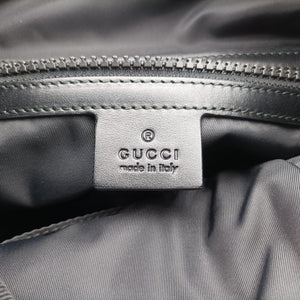 Pre-owned Gucci Techno Vintage Web L'Aveugle Par Amour Embroidered Red canvas 478327 backpack/rucksack | stylenewstar