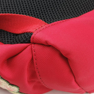 Pre-owned Gucci Techno Vintage Web L'Aveugle Par Amour Embroidered Red canvas 478327 backpack/rucksack | stylenewstar