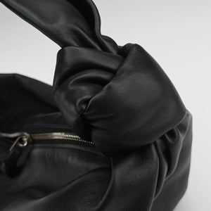 Secondhand Bottega Veneta Double Knot Black lambskin handbag | stylenewstar