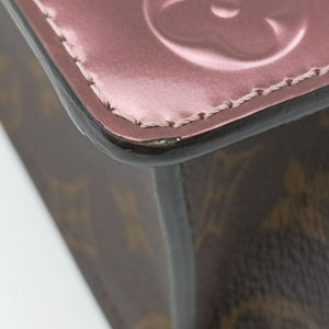 Vintage Louis Vuitton Spring Street PM Pink×Brown Vernis×Monogram M90568 shoulderbag | stylenewstar