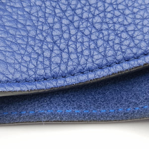 Pre-owned Celine Luggage Mini Shopper Blue leather handbag | stylenewstar