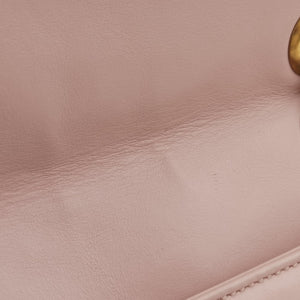 Pre-owned Gucci GG Marmont Pink Leather 443497 shoulderbag | stylenewstar