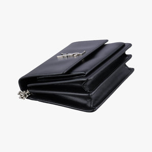 Vintage Yves Saint Laurent SUNSET Black Leather 442906 shoulderbag | stylenewstar