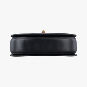 Pre-owned Gucci Bamboo Black Leather 000204 clutchbag | stylenewstar