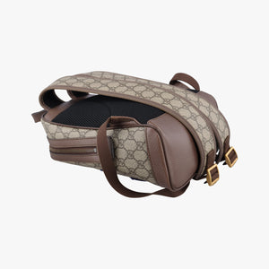 Pre-owned Gucci The Three Little Pigs Brown×Multicolour PVC coated canvas 552884 backpack/rucksack | stylenewstar
