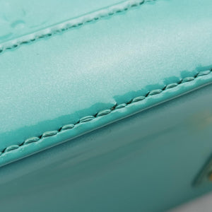 Pre-owned Louis Vuitton Alma PM Blue Lagon Vernis M91694 handbag | stylenewstar