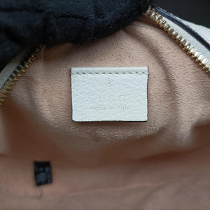 Pre-owned Gucci Ophidia White Leather 550618 shoulderbag | stylenewstar