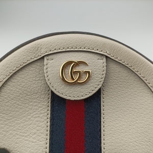 Pre-owned Gucci Ophidia White Leather 550618 shoulderbag | stylenewstar