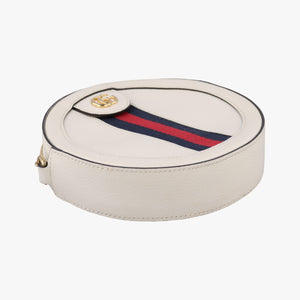 Pre-owned Gucci Ophidia White Leather 550618 shoulderbag | stylenewstar