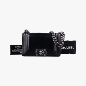 Pre-owned Chanel BOY CHANEL Black Leather A67085 shoulderbag | stylenewstar