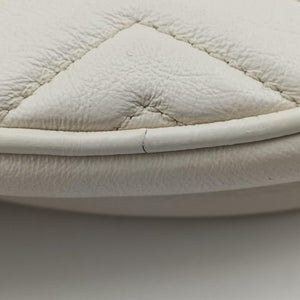 Pre-owned Gucci GG Marmont White Leather 550154 shoulderbag | stylenewstar
