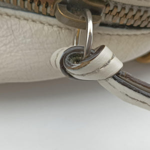 Pre-owned Gucci GG Marmont White Leather 550154 shoulderbag | stylenewstar