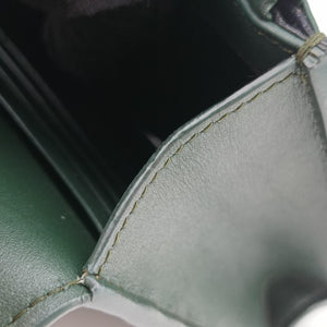 Pre-owned Yves Saint Laurent KATE Green Leather 452159 shoulderbag | stylenewstar