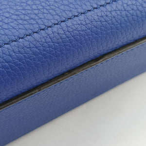 Pre-owned Celine Luggage Nano Shopper Blue Leather shoulderbag | stylenewstar