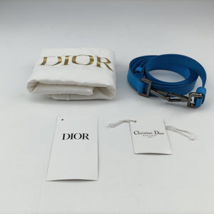 Pre-owned Christian Dior Lock Blue Leather shoulderbag | stylenewstar