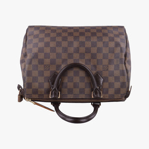 Secondhand Louis Vuitton Speedy 30 EBENE Damier Canvas N41364 handbag | stylenewstar