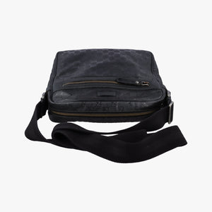 Pre-owned Gucci GG Imprime Messenger Black PVC coated canvas 201448 shoulderbag | stylenewstar