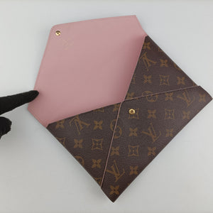Pre-owned Louis Vuitton Pochette Kirigami Brown Monogram Canvas M62034 clutchbag | stylenewstar