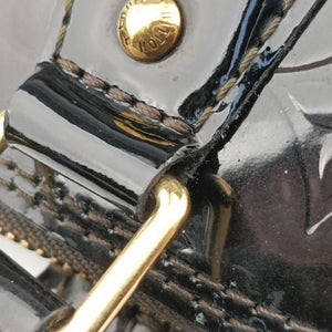 Secondhand Louis Vuitton Alma PM Black Vernis M91611 handbag | stylenewstar