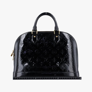 Secondhand Louis Vuitton Alma PM Black Vernis M91611 handbag | stylenewstar