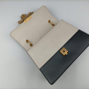 Pre-owned Gucci Queen Margaret Black×white Leather 476541 shoulderbag | stylenewstar